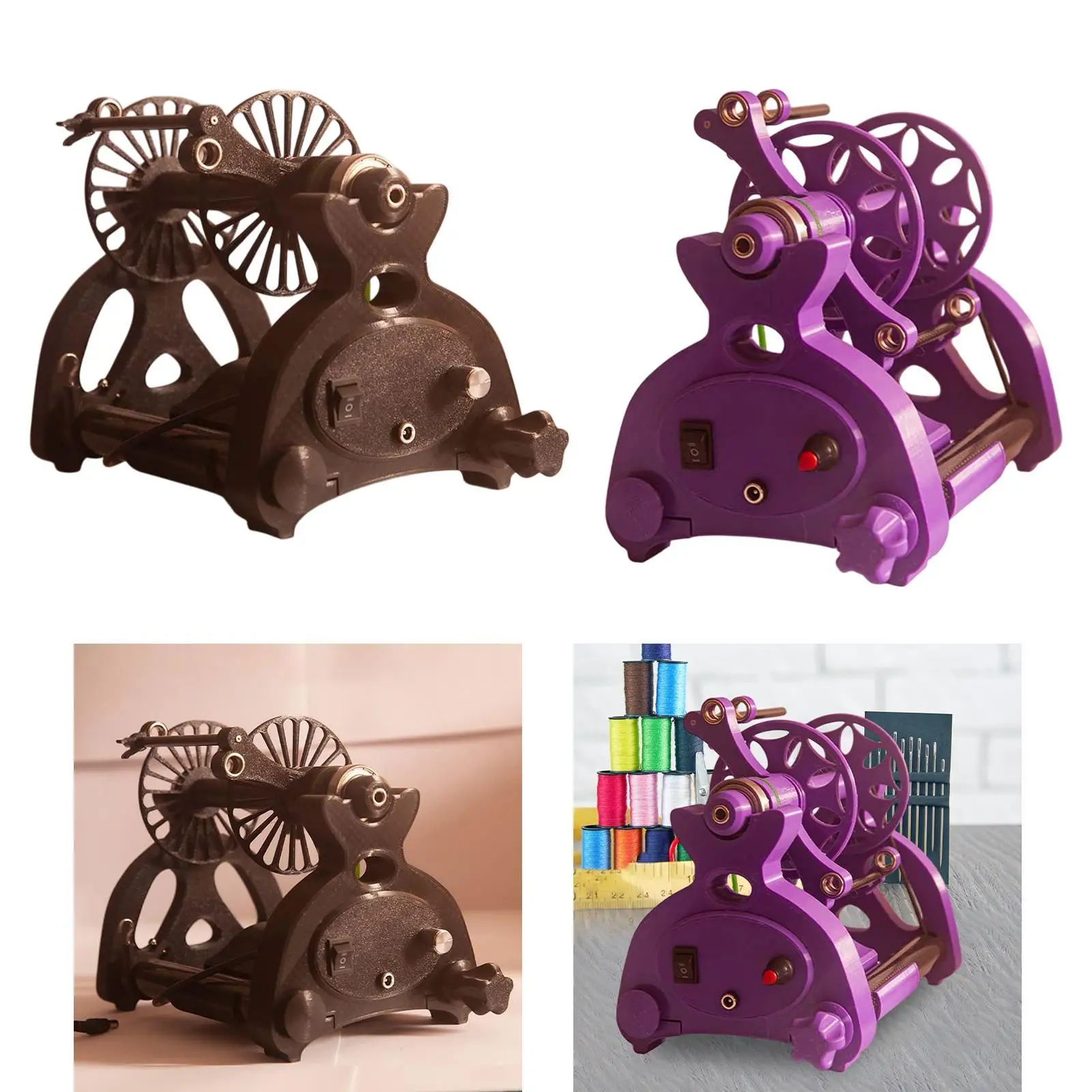

Automatic Yarn Winding Machine Speed Spinning Machine Reusable Stable Adjustable Multifunctional Mini Electric Spinning Wheel