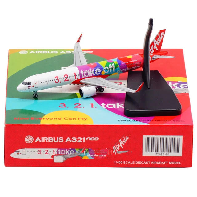 1:400 Scale A321NEO 9M-VAA Air Asia Planes Model Airplanes Airlines Alloy  Aircraft Plane Model Toy For Collections - AliExpress