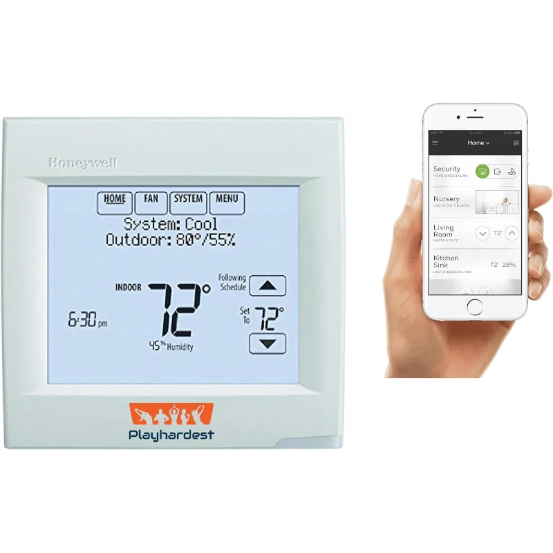 Honeywell Home TH8321WF1001/U VisionPRO 8000 Termostato programable Wi-Fi, 1 paquete, con garantía extendida de 5 años