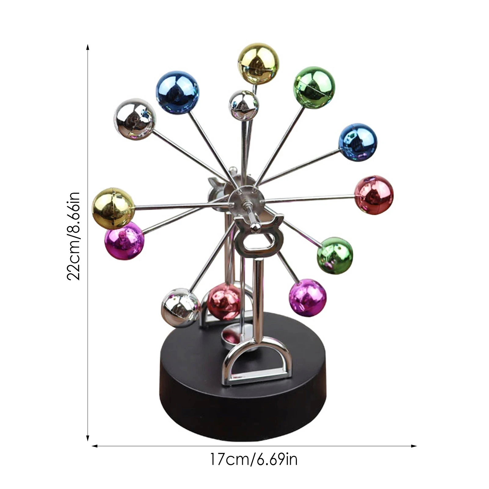 Creative Rotating Ferris Wheel Perpetual Motion Apparatus Simple Newton Pendulum Ball Physical Magnetic Balance Wobbler Gifts