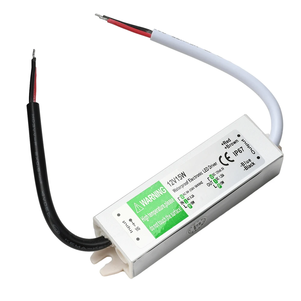 AC 90~250V To DC 12V Voltage Inverter LED Power Driver 10W 15W Waterproof LED Light Switching Power Module