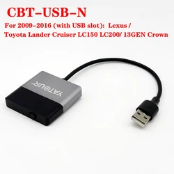 New arrival Yatour USB Bluetooth adapter with ipod mode input for 2009-2016 Luxury Lexus LX GX ES LS LM Toyota LC Crown