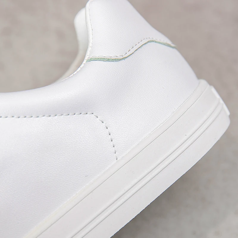 High Quality Leather Sneakers Lnner Heightening Women Flat Casual Shoes White Fashion Trends Spring 2023 girl shoes for kids