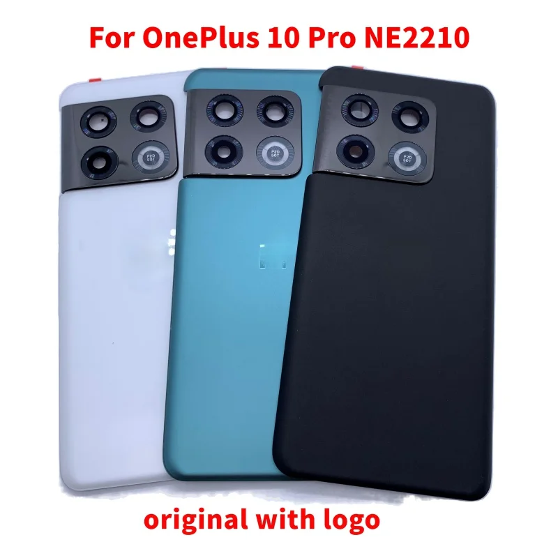 Glass For OnePlus 10 Pro NE2210 Back Battery Cover Camera Frame Rear Cover Housing Case For OnePlus 10Pro 1 10Pro Door