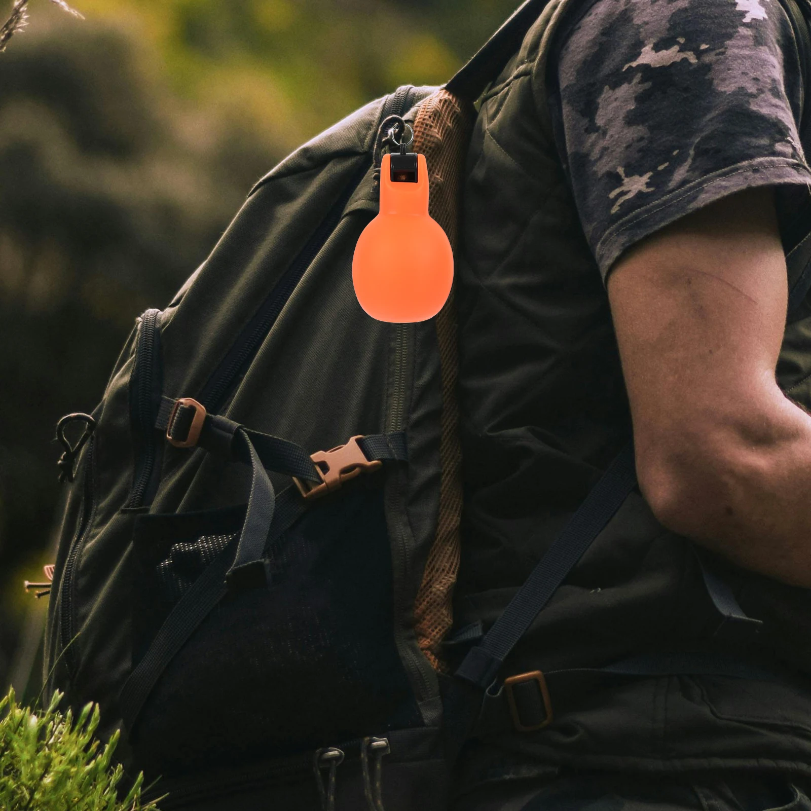 2 fischietti da spremere a mano compatti di colore brillante per sopravvivenza all'aperto per campeggio escursionismo strumento di sicurezza di emergenza plastica portatile