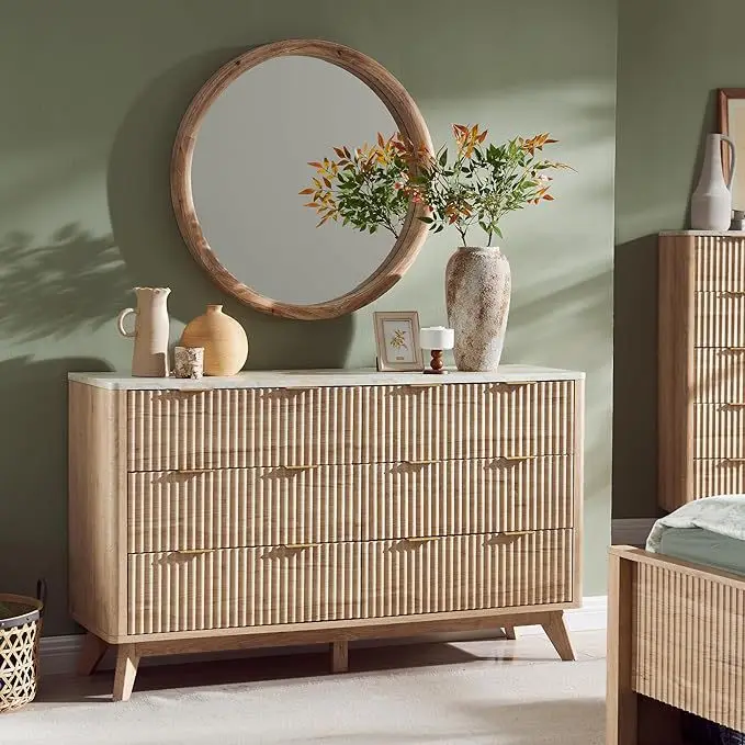 Rattan living room cabinet bedroom hallway locker dresser