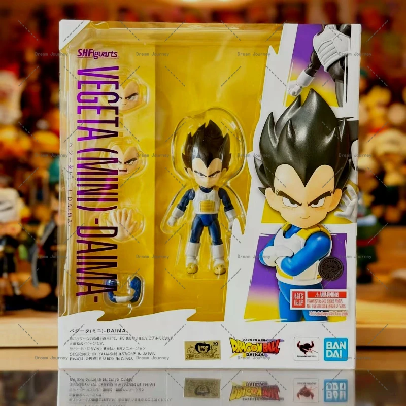 

In stock Bandai products SHF Dragon Ball Vegeta MINI DAIMA Action figure collection gifts