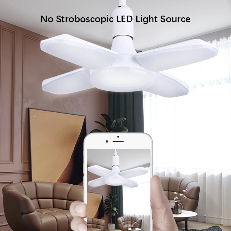 ZK20 Ceiling Chandelier Fan Shaped Lamp Folding Garage Light Led Energy-Saving Ceiling Light Home Decorations Lustre Lampara