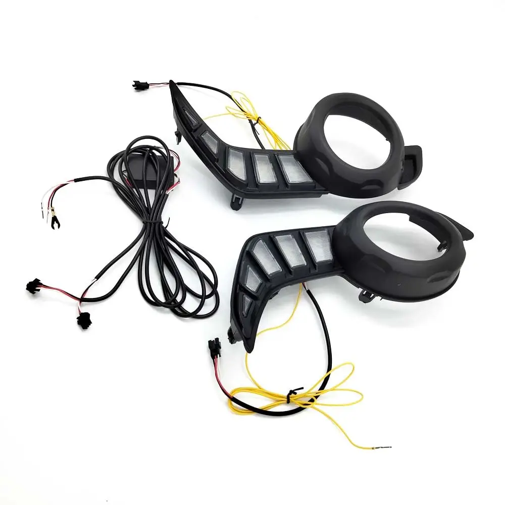 

New DRL LED Daytime Running Light Fog Lamps Turn Signal for 2014-2022 Toyota 4Runner