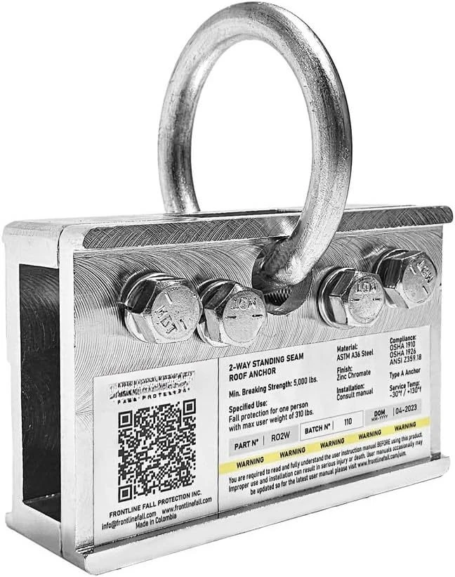 

Анкер для фальцевой кровли с защитой от падения, крепление 360° ° Точка вращения | Ремень безопасности для крыши автомобиля с защитой от падения