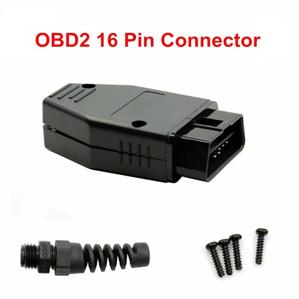 

16-контактный диагностический кабель OBD2 для самостоятельной установки, адаптер OBD2, разъем OBD, штекер OBD (папа)