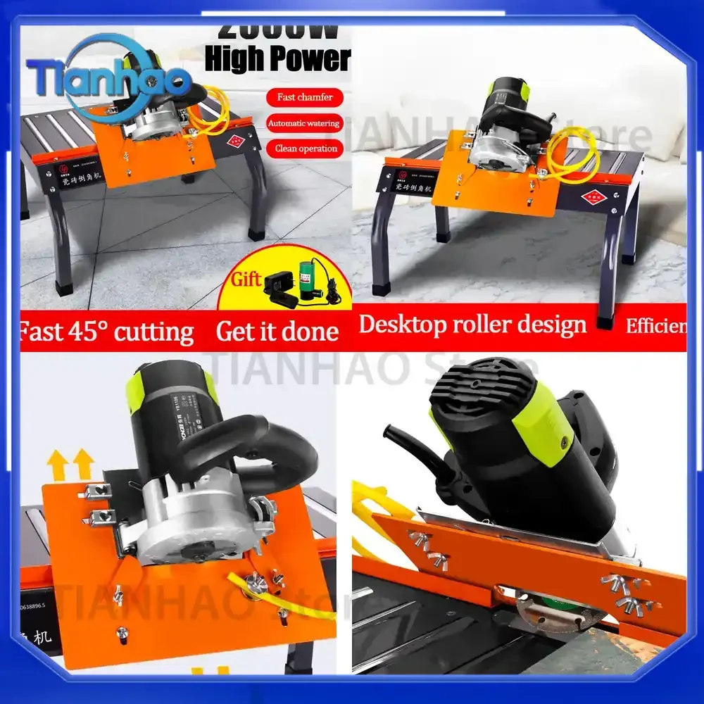 Portable Ceramic Tile Chamfering Machine for Cutting and Milling Ceramics Desktop Tile Chamfer Machine for Marble
