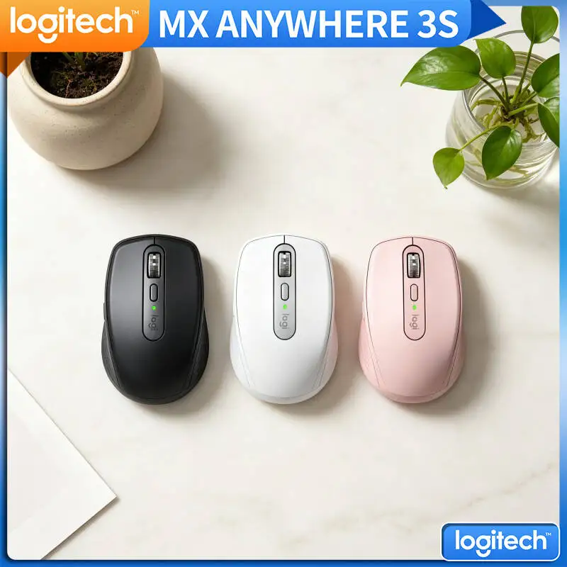 

Ergonomic MX Anywhere 3S - 8K DPI, 3-Device Bluetooth, Silent Click, Perfect for Grocery Management Class & Lecture Desk