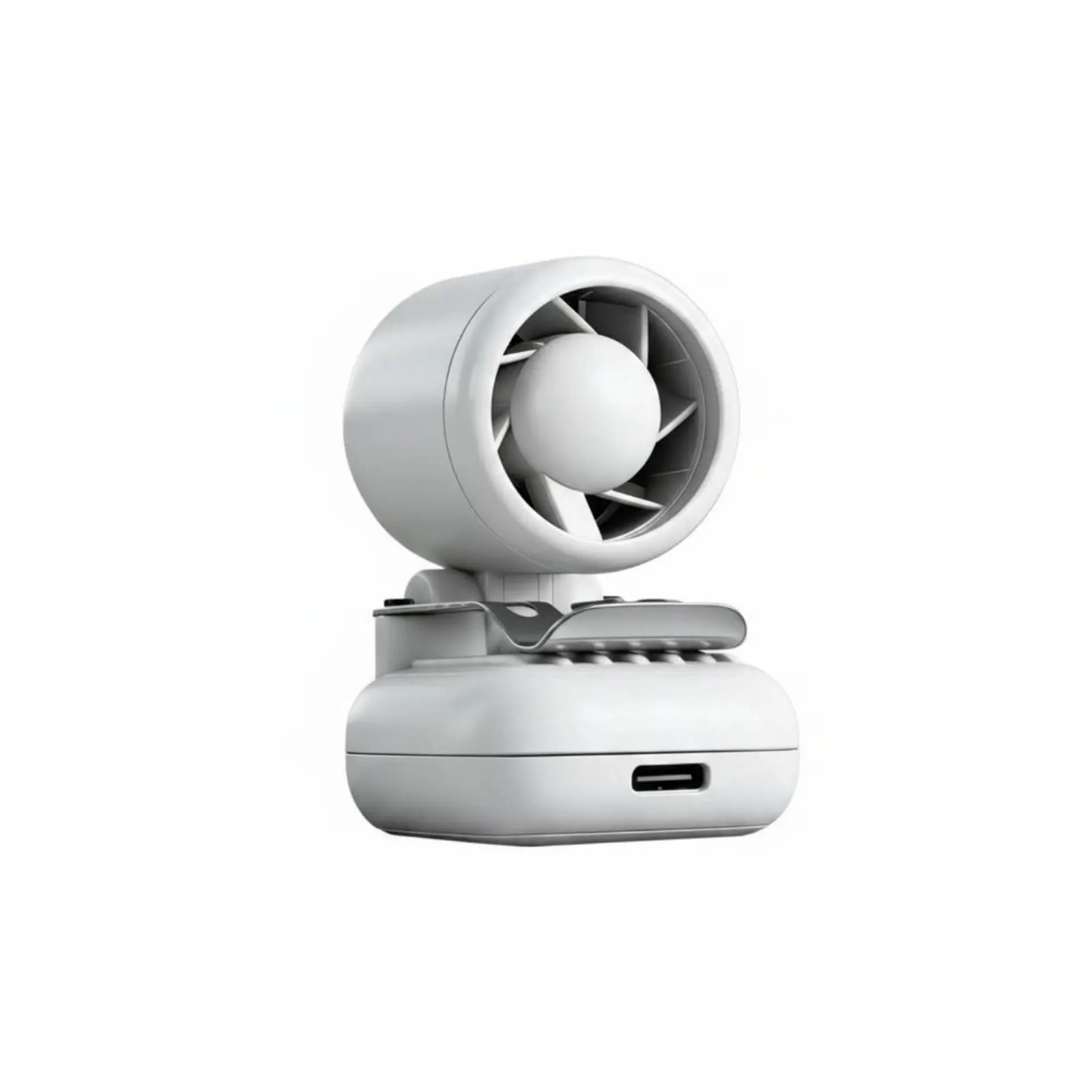 Small Clip Fan Strong Wind USB Clip Fan Cooling Device 3 Speeds Home Appliance Rechargeable Battery for Students, Outdoor, Hat view 6