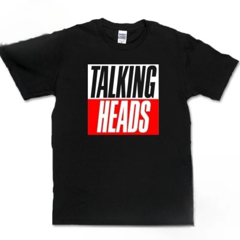 

Футболка Talking Heads Rock Band, мужская летняя модная уличная трендовая хлопковая удобная свободная мужская и женская одежда с короткими рукавами