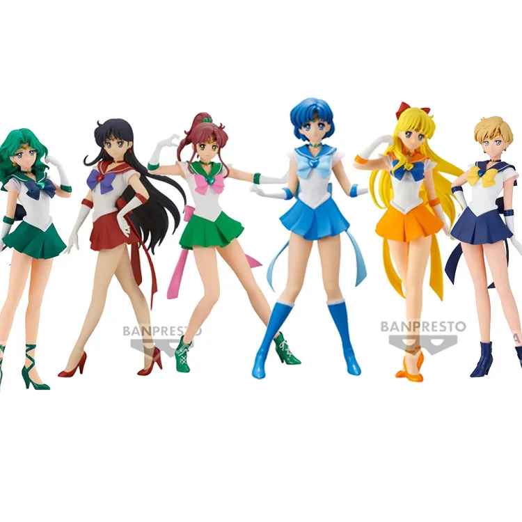 

Bandai Sailor Moon Anime Figure Super Sailor Chibi Moon Action Figure Toys For Kids Gift Collectible Model Ornaments 23cm