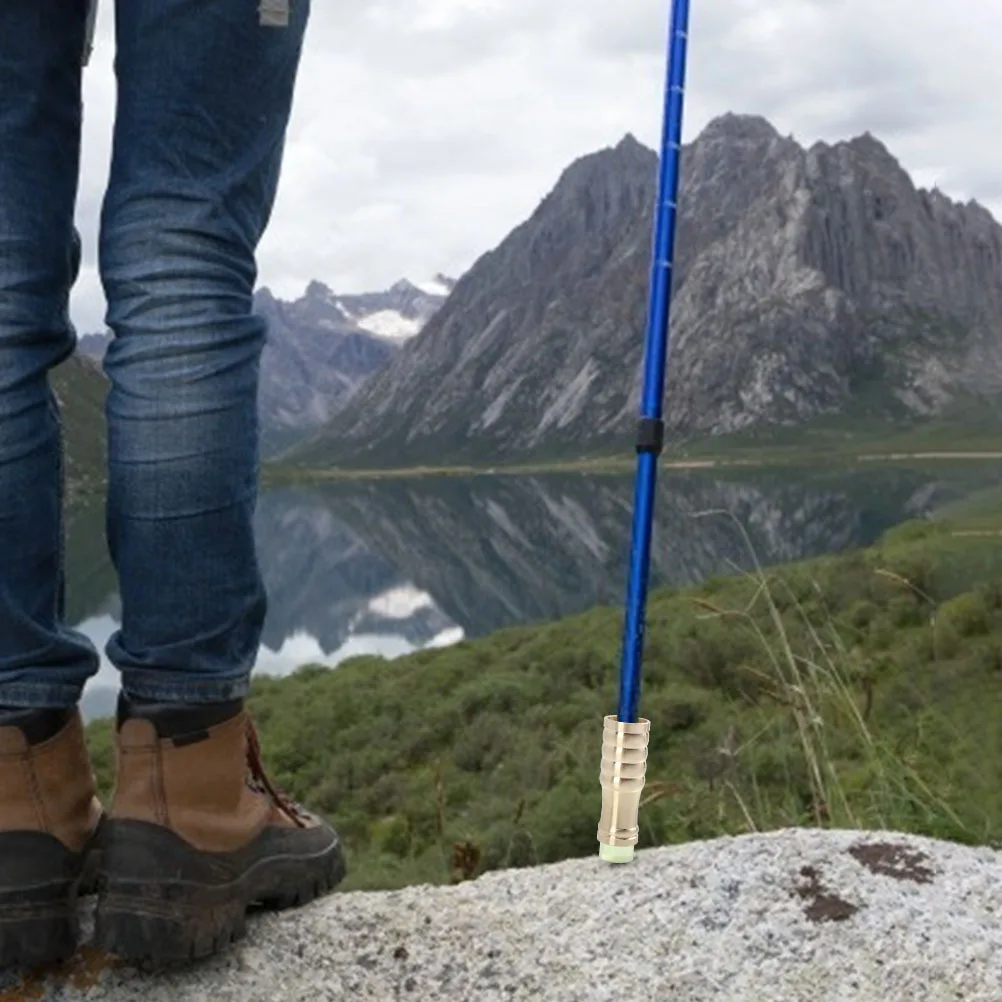 

Crutch Foot Cover Copper Rubber Anti-Slip Walking Stick Pad For Elderly Outdoor Cane Accessories Non-Skid Tip Replacement