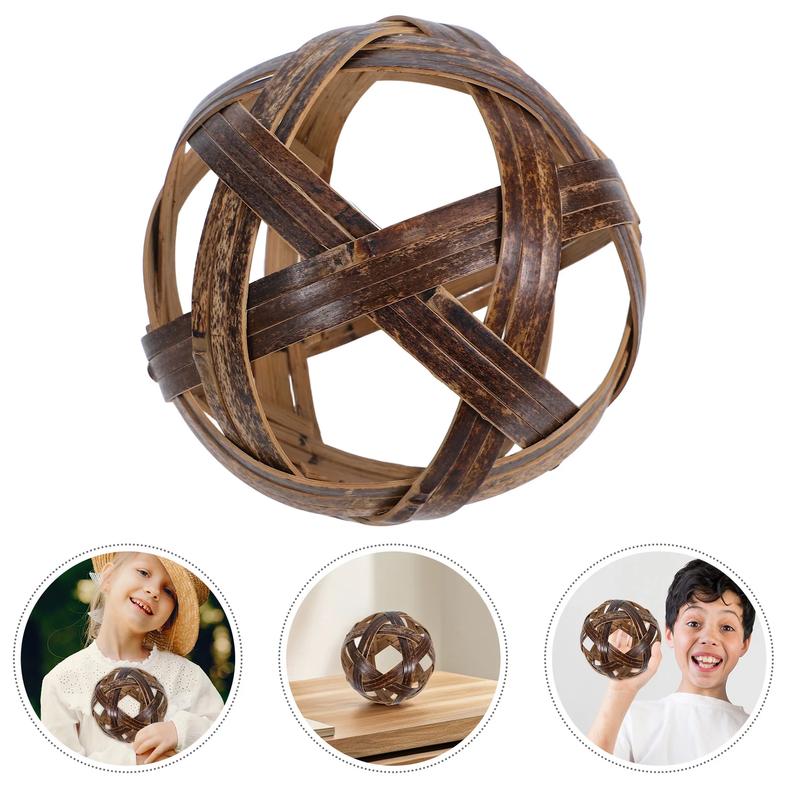 

Handcrafted Bamboo Cuju Ball for Kids Traditional Foot Game Outdoor Equipment Sports Activity Gear