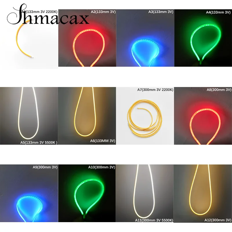 Diy Incandescent Light 3v 133mm 300mm Edison Bulb Led Filament Lamp Parts Warm White Accessories Diode Flexible Filament