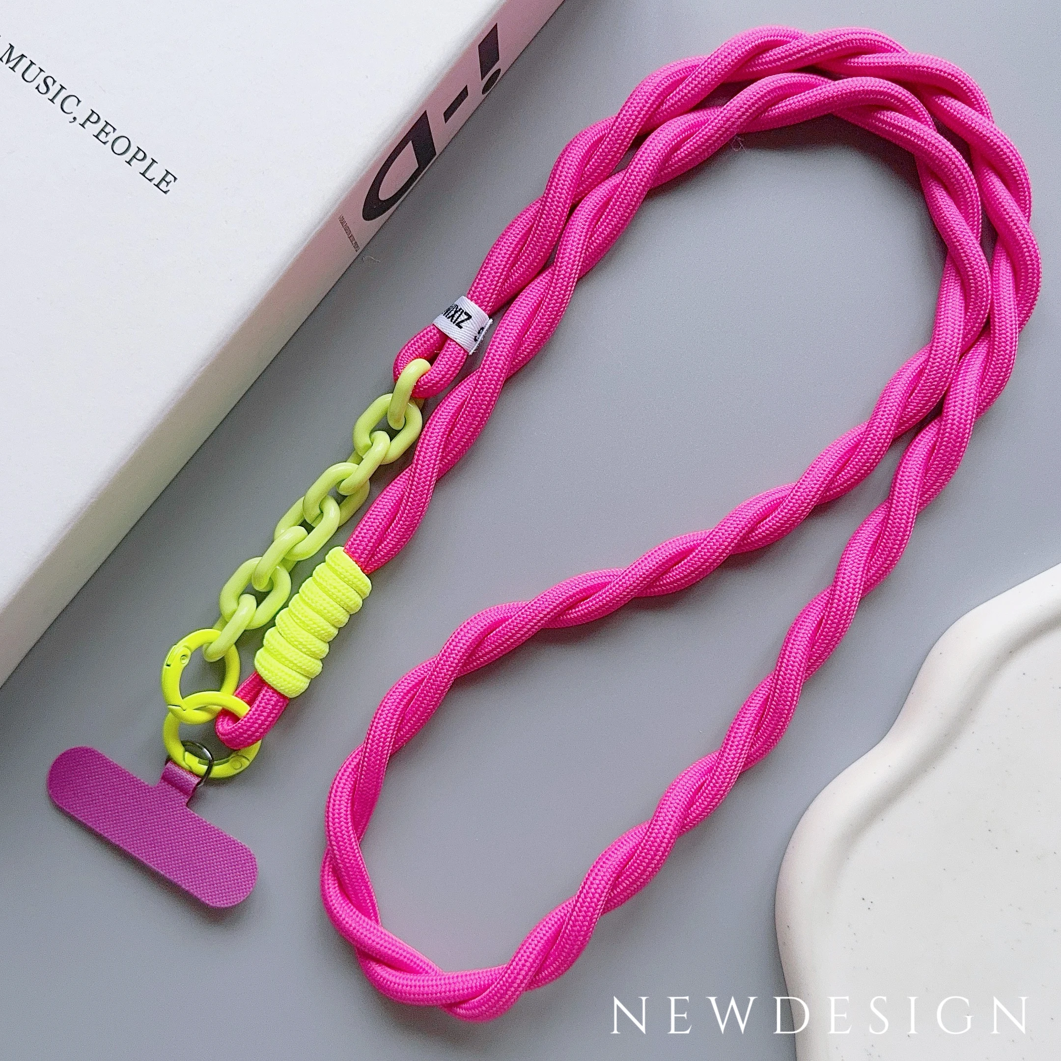 Cute Phone Lanyard, Universal Case Acrylic Crossbody Strap