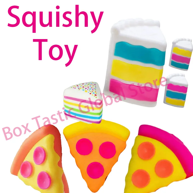 

2026 New Hot Sale Cute Pizza Cake Decompression Toy Confirmed Blind Box Slow Rebound Soft Office Releases Stress Creative Gift