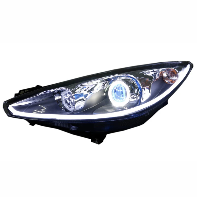 Customized Full LED Headlights For Peugeot 308 2008-2014 Bi-xenon Projector Lens Front Lamps With DRL view 4