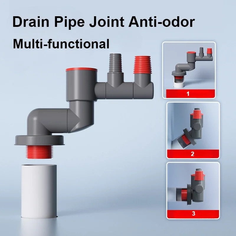 Tuyau de vidange Anti-odeur, tuyau de vidange multifonctionnel, accessoires de cuisine, égouttoir de tuyau d'égout, lavabo d'égout de cuisine, Drain de sol domestique