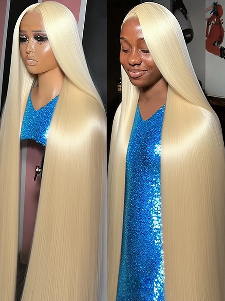 

Прямой блондин 250 Плотность 613 Hd Кружевной фронтальный парик 13x6 Бразильские человеческие волосы Парики для чернокожих женщин 13x4 Кружевной фронтальный цветной парик