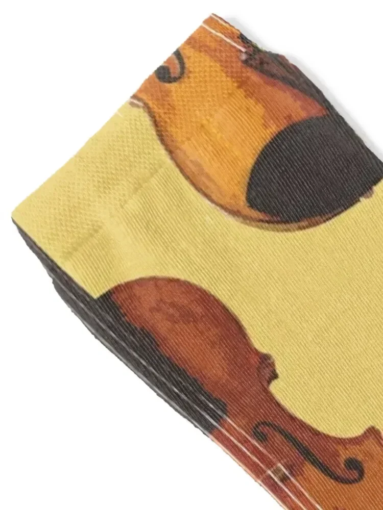Viola Not Just a Big Violin Socks retro hip hop moving stockings hiphop Girl'S Socks Men's