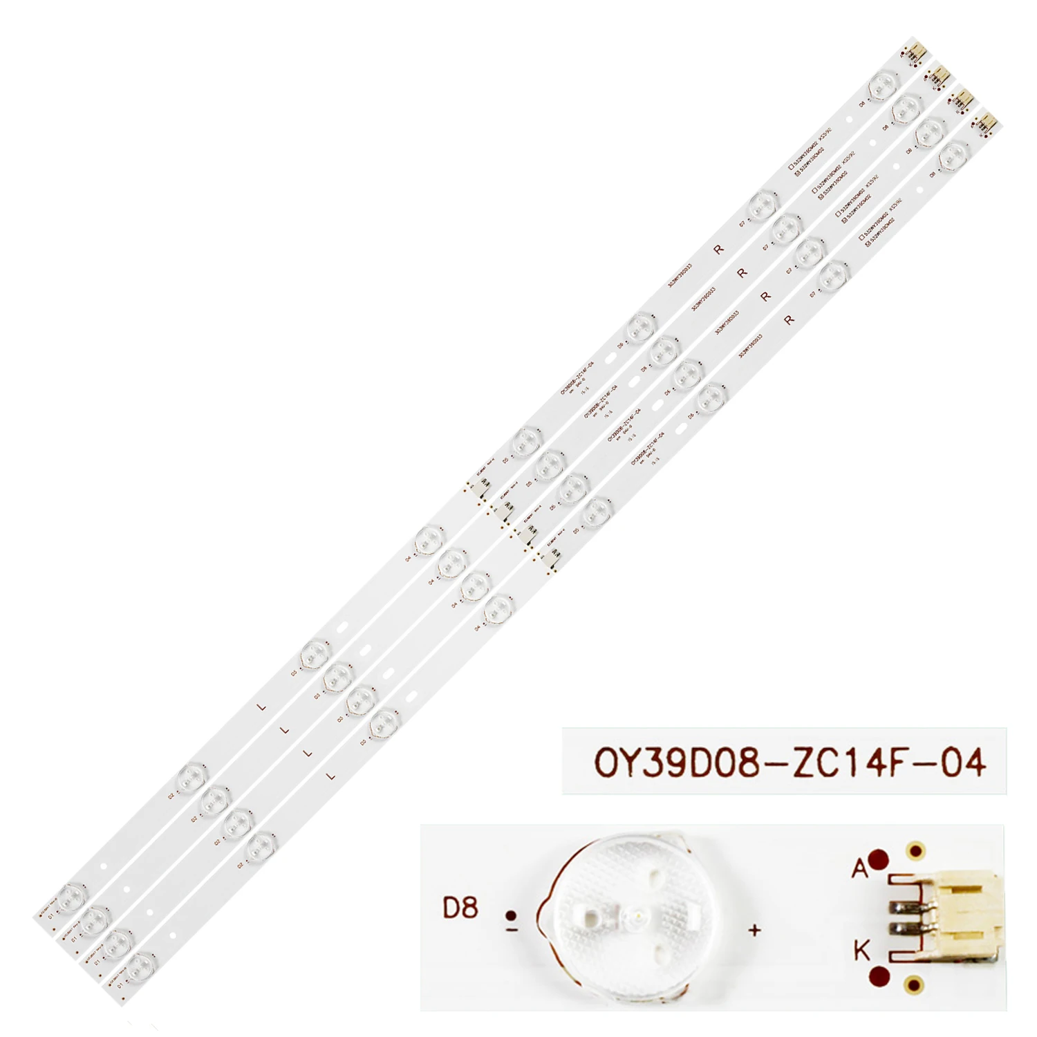 5/1kit LED strip for Speler sp-led39 Polaroid Ptv-3915iled LED-39B350 LE39D71 OY39D08-ZC14F-04 303WY390037 303WY390039