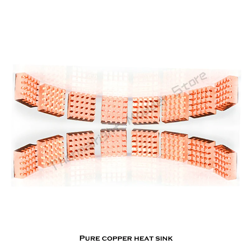 Pure Copper Memory VRAM Heatsink 14X12mm for Graphics Card & Notebook Backup Self-adhesive Video Thermal Pad
