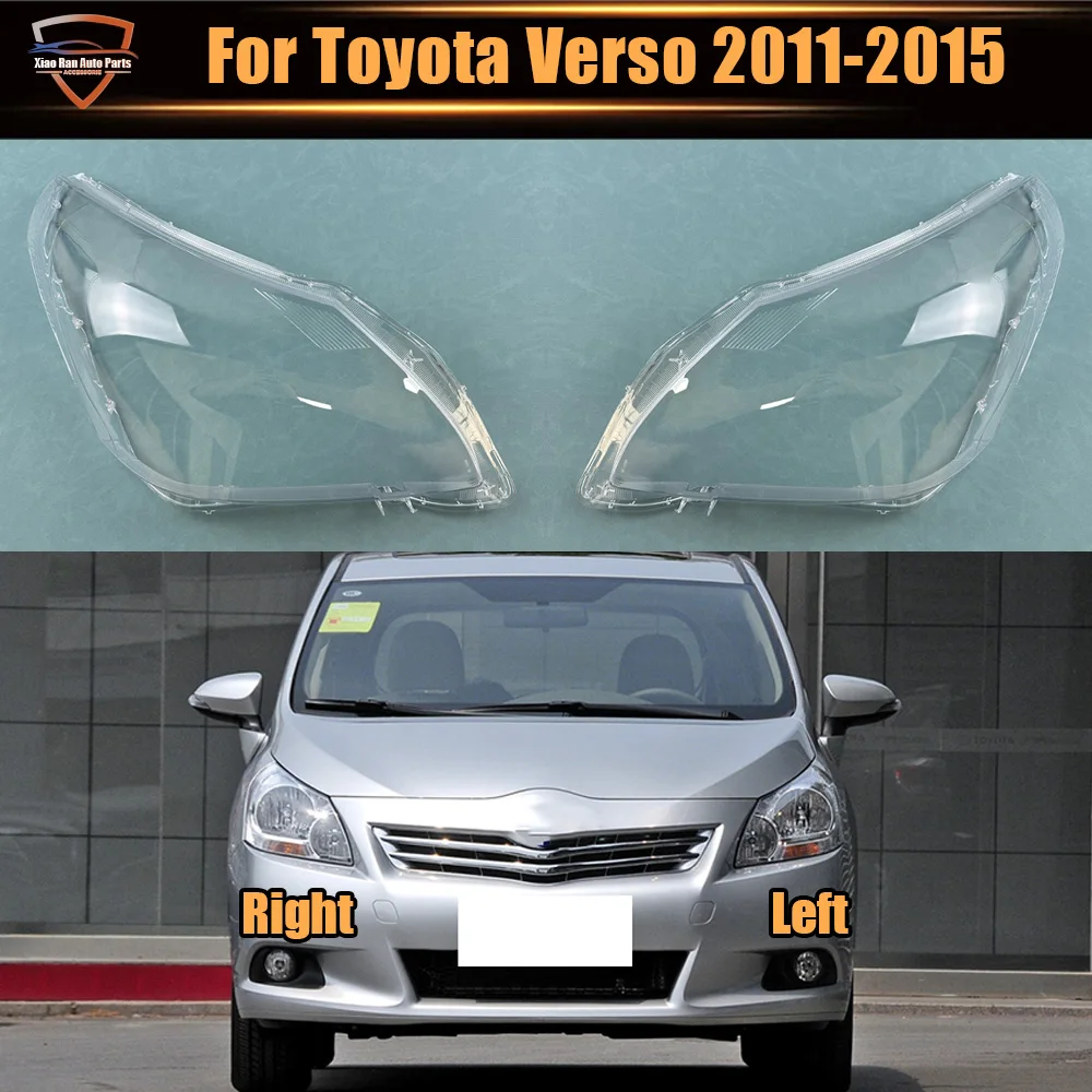 

For Toyota Verso 2011 2012 2013 2014 2015 Headlight Cover Transparent Lens Headlamp Shell Replace Original Lampshade Plexiglass