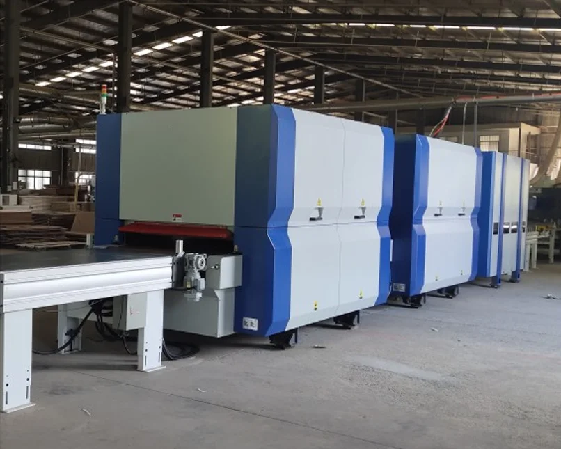 Fast curing in 1-2 minutes, microwave wood door press at 80T pressure, for mass production