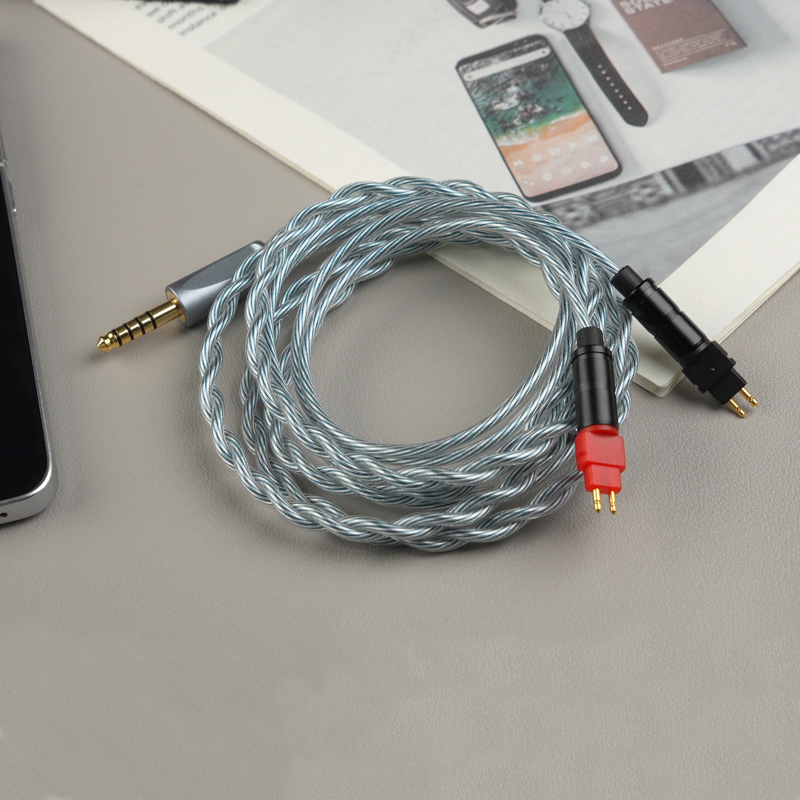Trusted-50 Upgrade Cable for Sennheiser HD580 HD600 HD650 HD660S Headphones, 3.5mm/4.4mm Balanced Replacement Cable