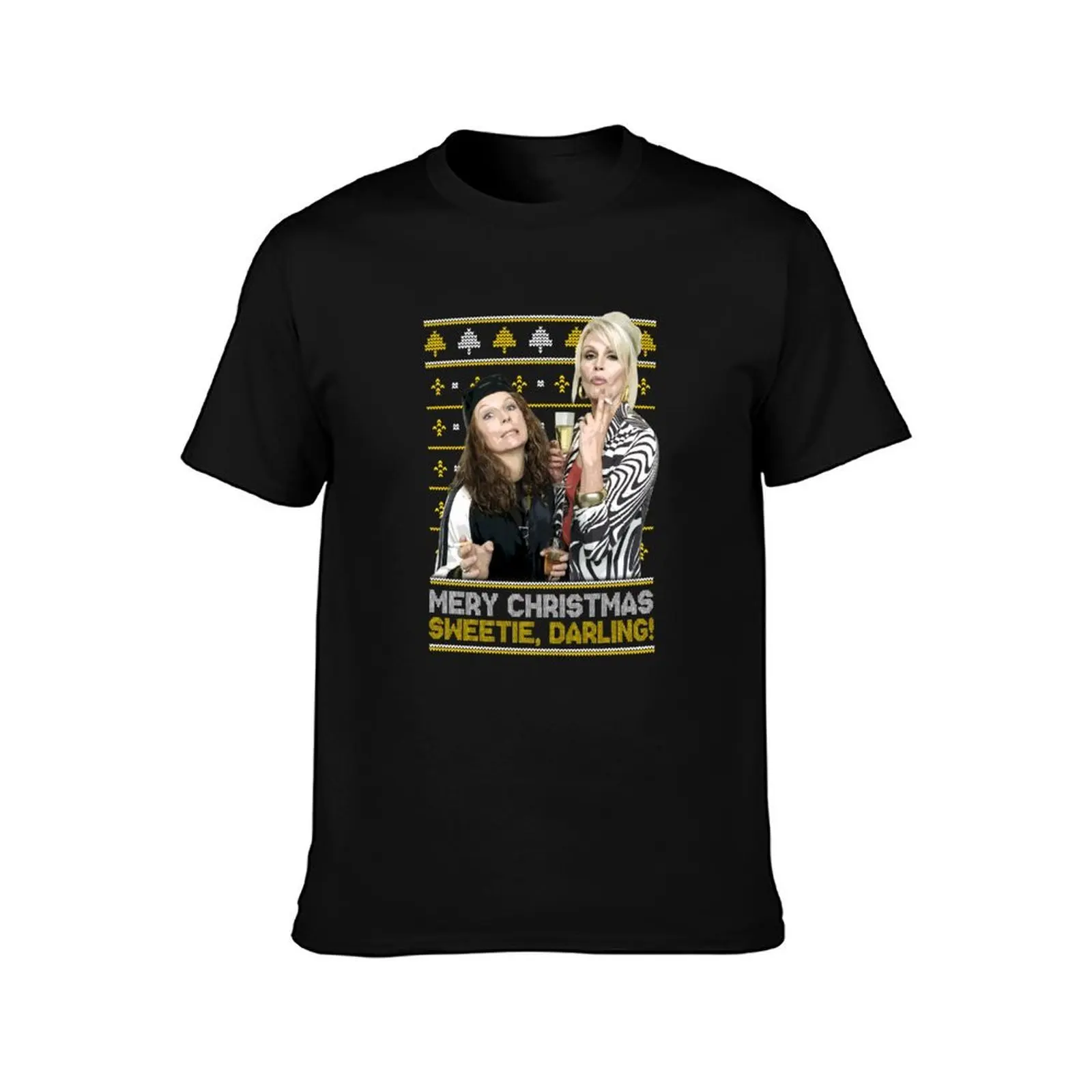 Absolutely Fabulous Christmas Jumper T-Shirt Comfortable Workout Short Sleeve Shirt T-Shirt