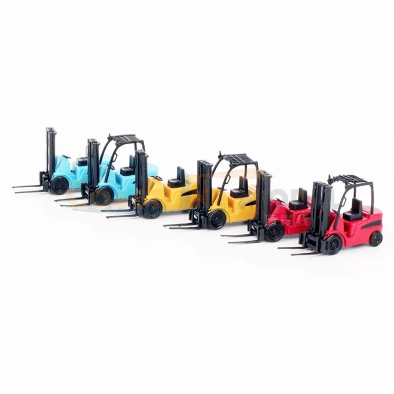 1:76 Scale British Small Forklift Plastic Car Model Static Scene Display Collection Souvenir Car Decoration Holiday Gift