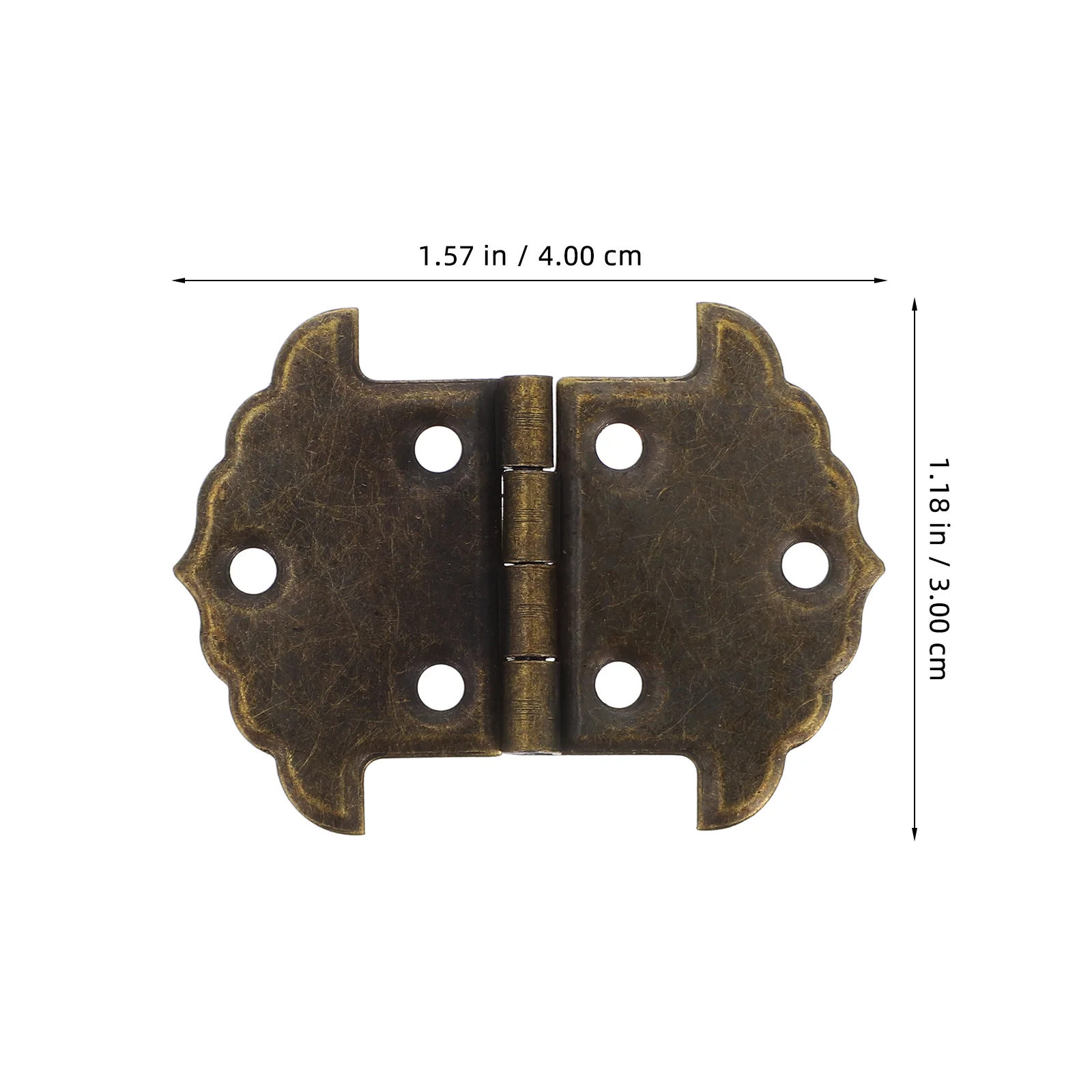 1 Set Cerniere Scatole di legno Confezione da 2 Cerniere piccole per progetti artigianali Sostituzione cerniera decorativa durevole in stile vintage per gioielli