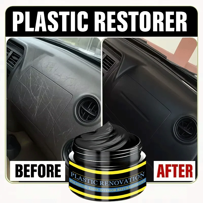 Plastic and care kits-Plastic restorer for dashboards,trim,panels,plus moisturizing cream for faded or aged car interior seats