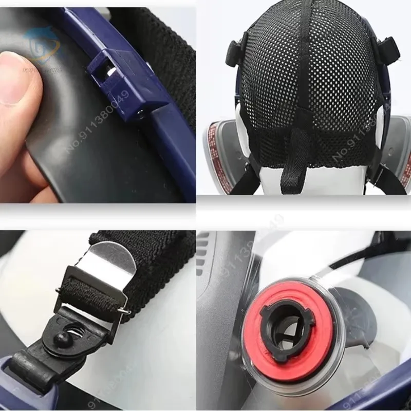 6800 Gas Mask Chemical Mask Dust Breathing Apparatus Paint Pesticide Spray Silicone Laboratory Welding Comprehensive Filter