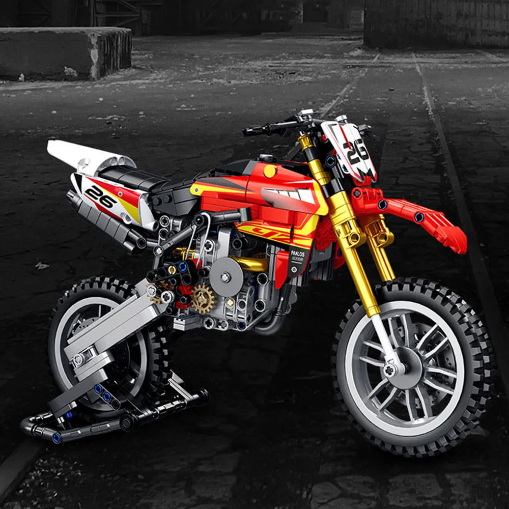 

Technical 1:8 Scale Japan Motorcycle Yz450 Building Block Dirt Bike Construction Model Bricks Toy Collection For Boys Gift