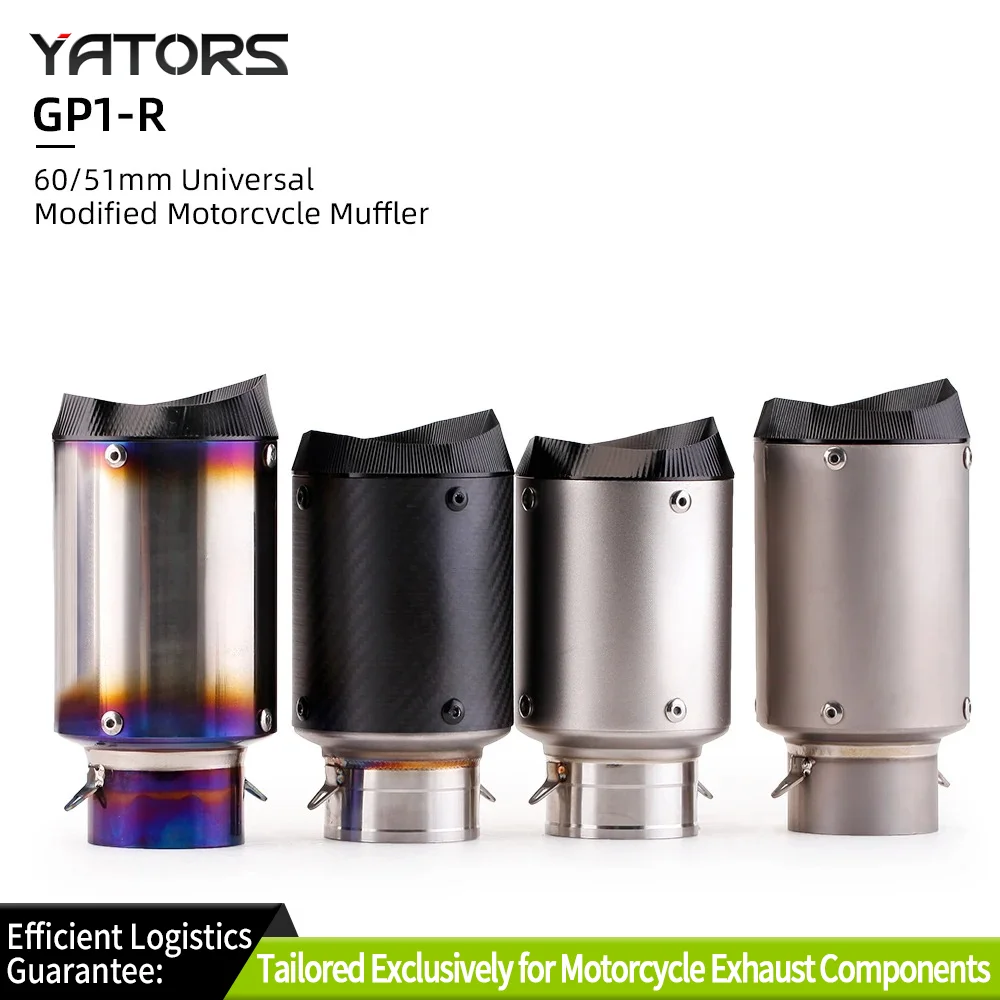 

Высокопроизводительная выхлопная труба для мотоциклов, выхлопная система Austin Racing GP1-R, универсальный вход 51 мм