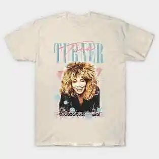 Tina Turner  80S Style Retro Fan Art Design  Anime Graphic T-shirts unisex Short Sleeve  100%Cotton