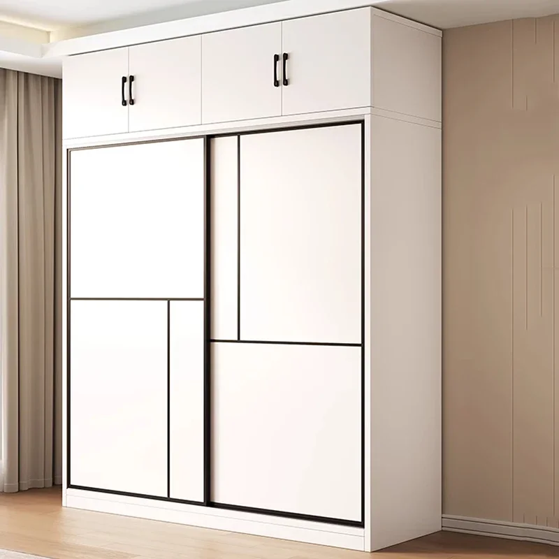 

Эко-белый дизайнерский шкаф-органайзер с раздвижными дверями, новый гардероб для спальни, шкафы для хранения, полки, мебель для спальни
