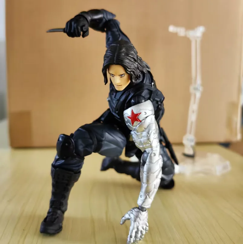 Captain American CIVIL WAR Winter Soldier Joint Moveable Articulated PVC Doll Toys Decoration 15cm