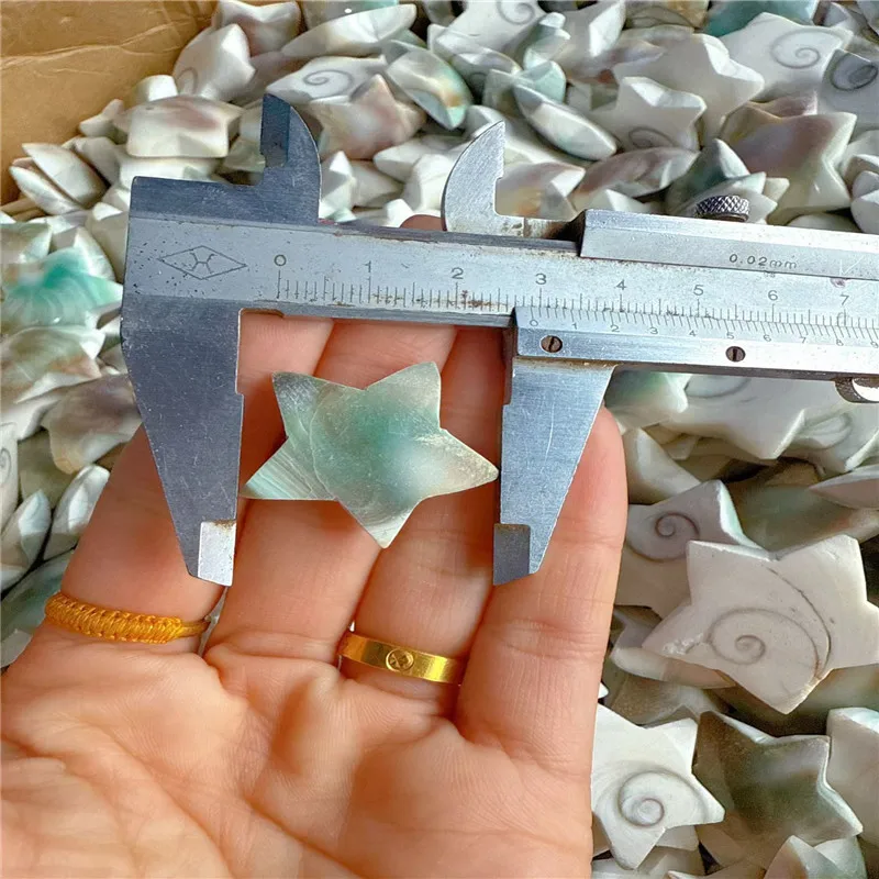 1000g Natural sun shell specimen, crystal five-pointed star, reiki Shiva eye mineral specimen, home decoration