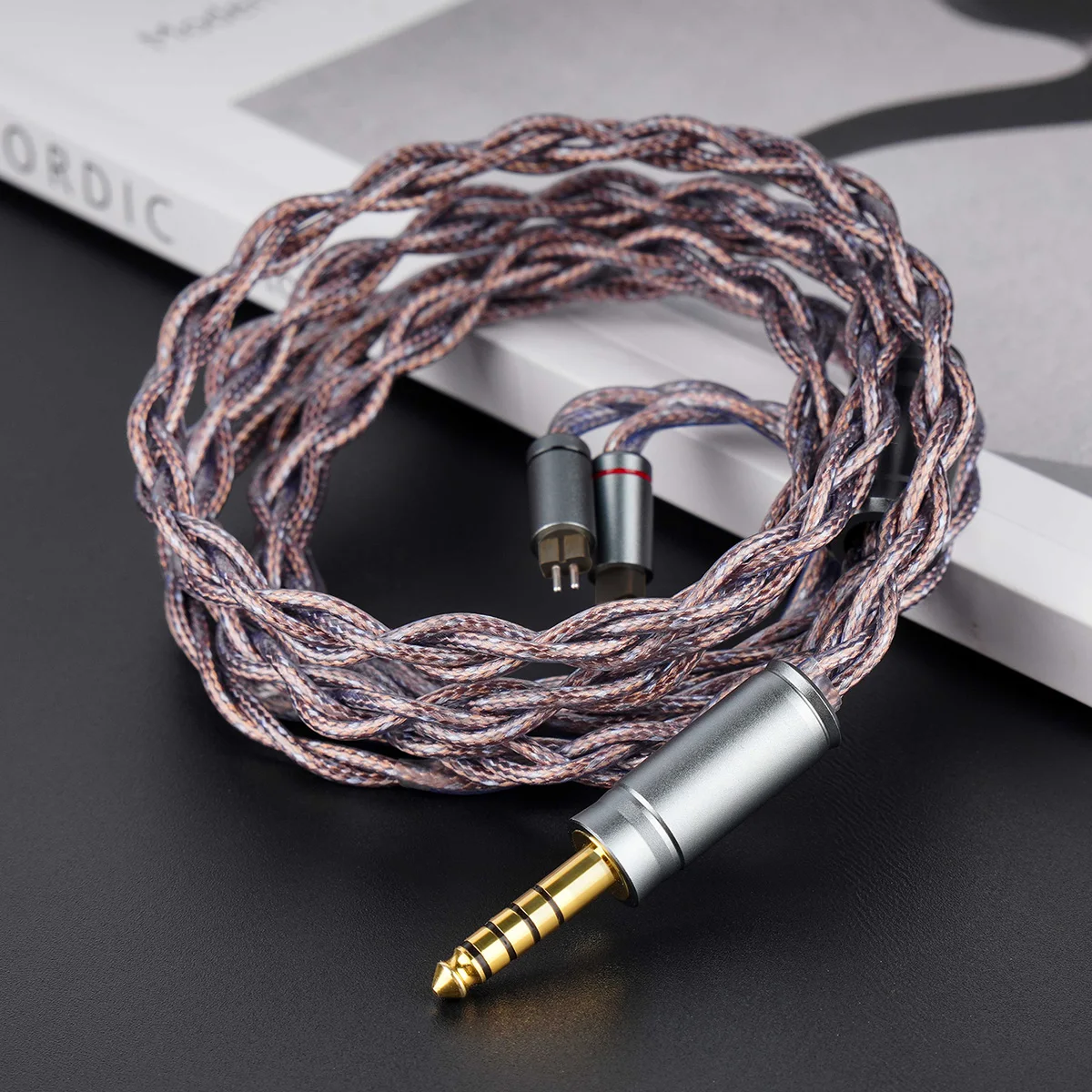 NICEHCK AceComet 8N OCC + مطلي بالفضة + سلك نحاسي من سبيكة HiFi سماعة IEM كابل OFC 4.4 مللي متر قابس لـ Davinci NX8 Cantor Himalaya