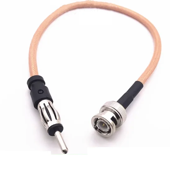 Car antenna plug to BNC male head connection test wire Q9 BNC revolution FM DC radio power plug wire