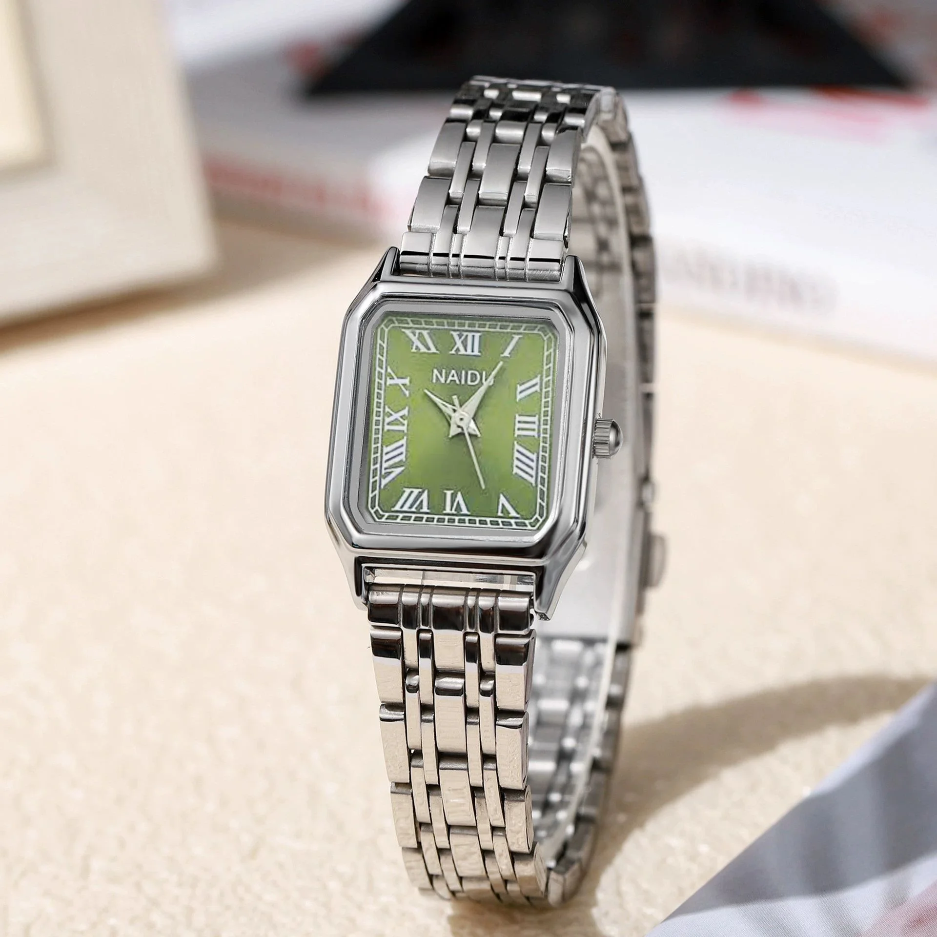 Famous Brand Rome Dial Quartz Watch Women Student  Luxury Stainless Steel Strap Wristwatch Dropshipping Clock Relojes Para Mujer