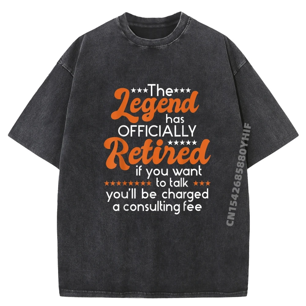 

Легенда о официально в пенсии, мужские футболки на пенсию, брендовая одежда, мужские потертые футболки с надписью Camisetas Hombre