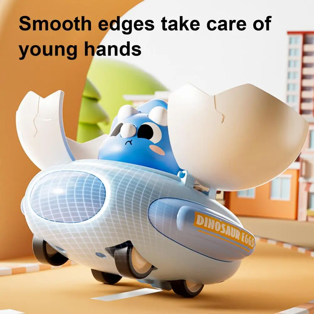 Dinosaur Vehicle Toy Kids Dinosaur Bumper Car Toy Educational Transformable Dino Egg Vehicle Inertia Drive Flying for Toddlers